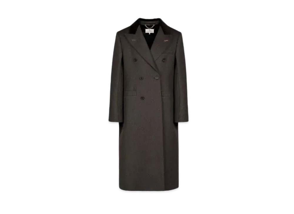 Maison Margiela Cavalry Wool Coat "Dark Gray"