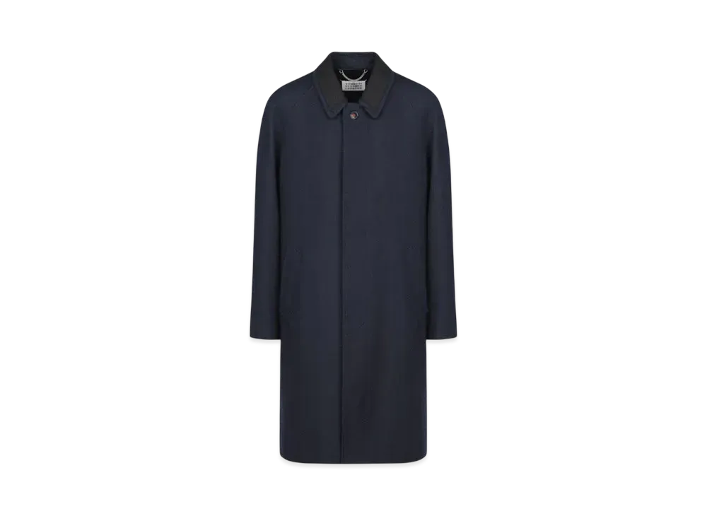 Maison Margiela Women's Wool Viscose Coat "Navy"