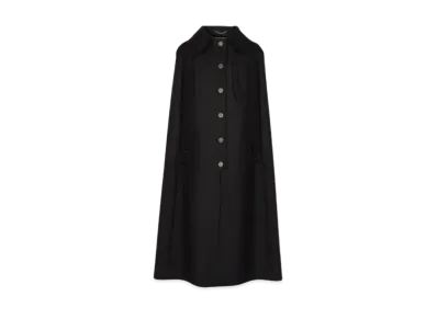Maison Margiela Merino Wool Cape Coat "Navy"