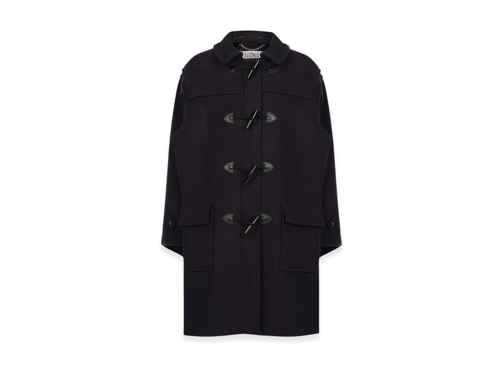 Maison Margiela Women's Wool Coat "Blue Stripes"