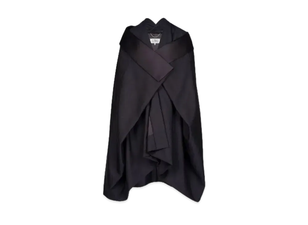 Maison Margiela British Mohair Blanket Coat "Navy"