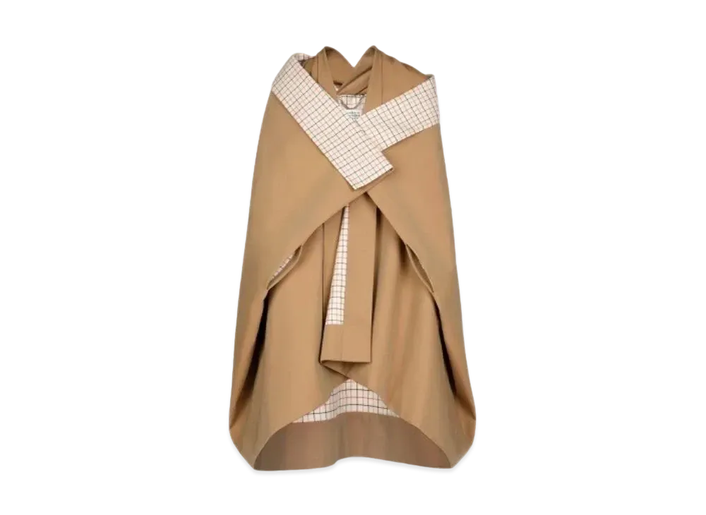 Maison Margiela Organic Cotton Blanket Coat "Sand"