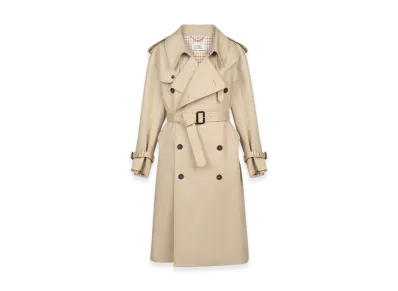 Maison Margiela Women's Oversized Cotton Trench Coat "Beige"