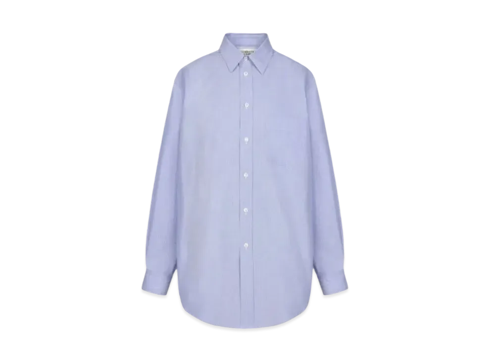 Maison Margiela Women's Light Piquet Shirt "Light Blue"