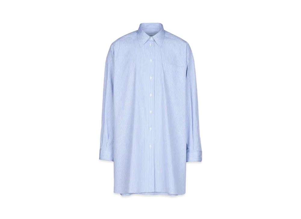 Maison Margiela Women's Cotton Poplin Pinstripe Shirt "White"