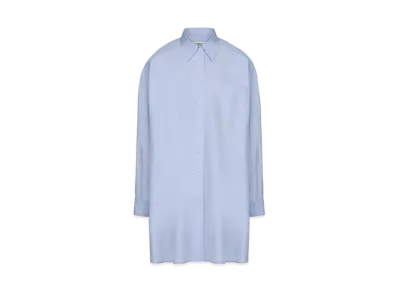 Maison Margiela Women's Cotton Poplin Shirt "Light Blue"