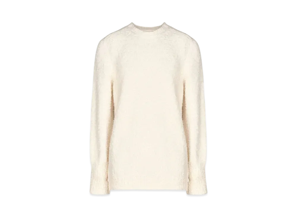 Maison Margiela Women's Oversized Pile Sweater "White"