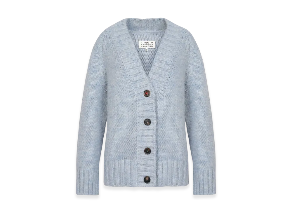 Maison Margiela Women's Botanical Dye Cardigan "Pale Blue"
