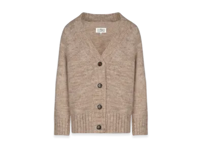 Maison Margiela Women's Botanical Dye Cardigan "Light Brown"