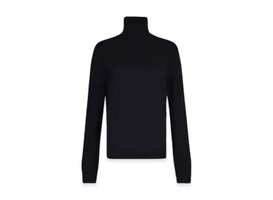 Maison Margiela Women's Eco Cashmere High-Neck Sweater "Navy"