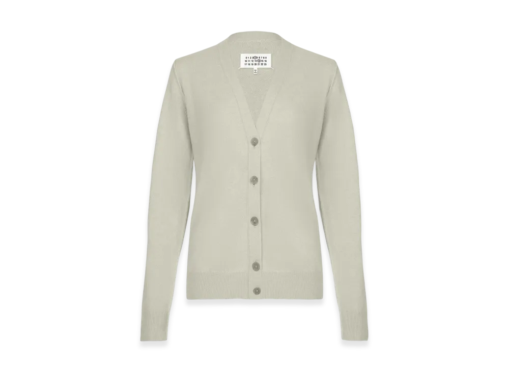 Maison Margiela Women's Eco Cashmere Cardigan "Pistachio"