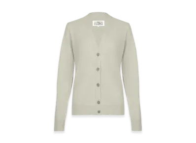 Maison Margiela Women's Eco Cashmere Cardigan "Pistachio"