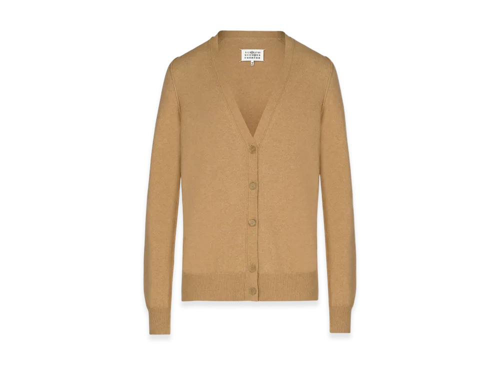 Maison Margiela Women's Eco Cashmere Cardigan "Camel"
