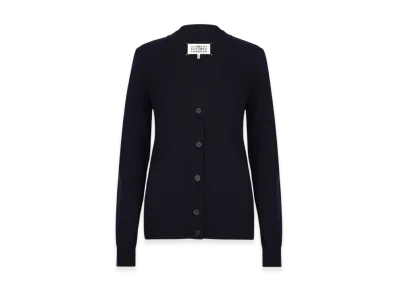 Maison Margiela Women's Eco Cashmere Cardigan "Navy"