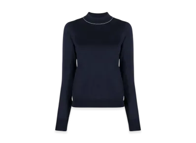 Maison Margiela Women's Work In Progress Sweater "Navy"