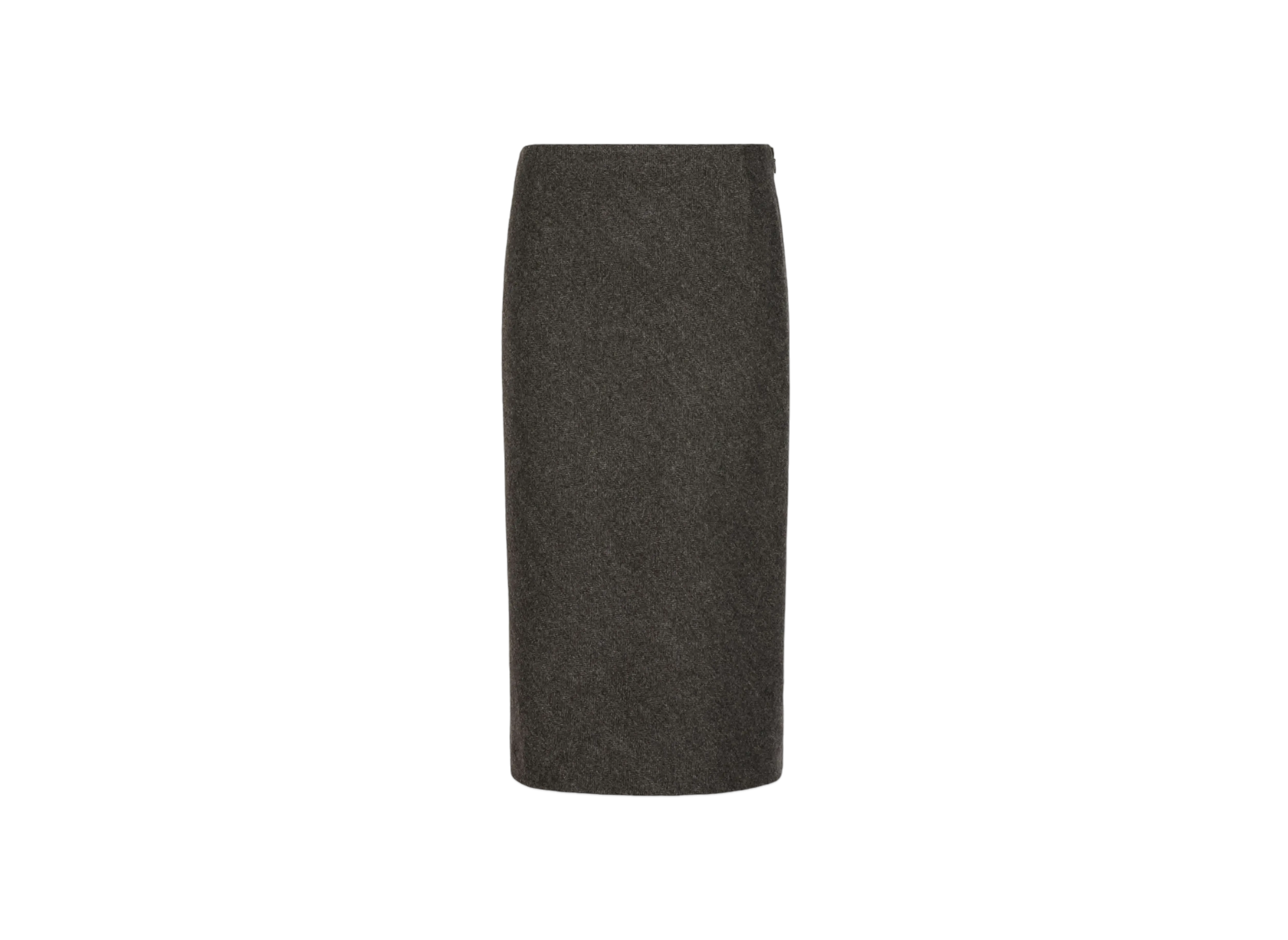 Maison Margiela Women's Herringbone A-Line Skirt "Dark Gray"