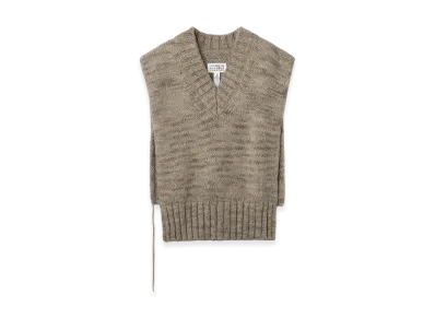 Maison Margiela Botanical Dye Knit Vest "Dove Grey"