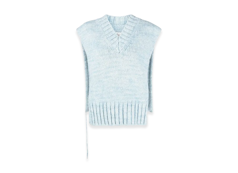 Maison Margiela Women's Botanical Dye Knit Vest "Pale Blue"