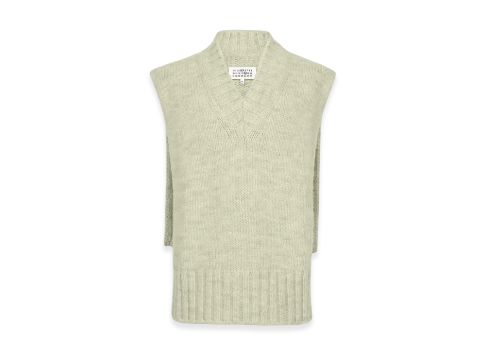 Maison Margiela Women's Botanical Dye Knit Vest "Pistachio"