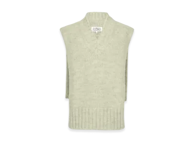 Maison Margiela Women's Botanical Dye Knit Vest "Pistachio"