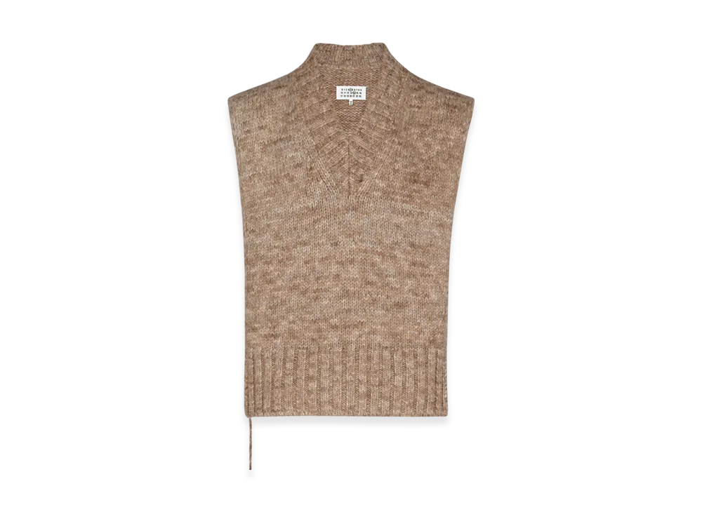 Maison Margiela Women's Botanical Dye Knit Vest "Anthracite"
