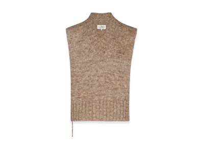 Maison Margiela Women's Botanical Dye Knit Vest "Anthracite"