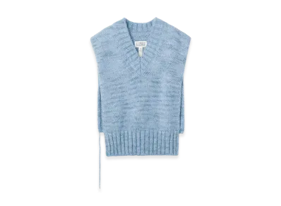 Maison Margiela Botanical Dye Knit Vest "Pale Blue"