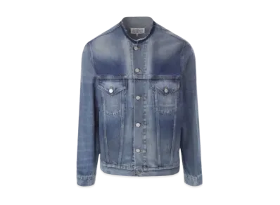 Maison Margiela Collarless Denim Jacket "Blue"