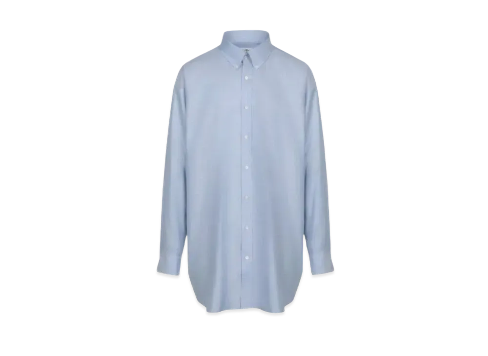 Maison Margiela Organic Cotton Oxford Shirt "Light Blue"