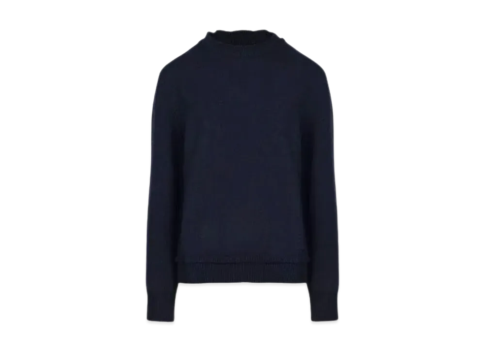Maison Margiela Elbow Patch Sweater "Navy"