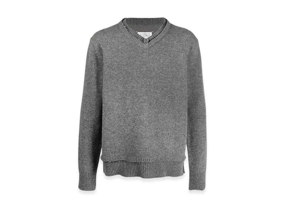 Maison Margiela Elbow Patch Sweater "Grey"