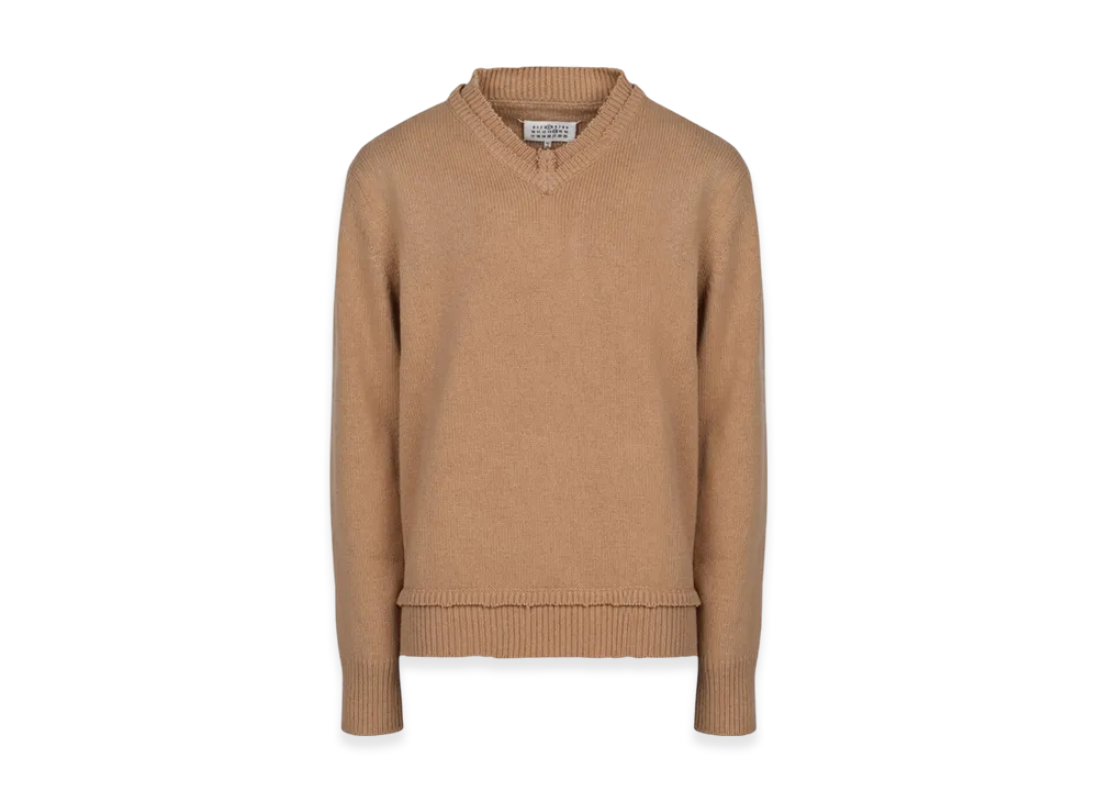 Maison Margiela Elbow Patch Sweater "Beige"
