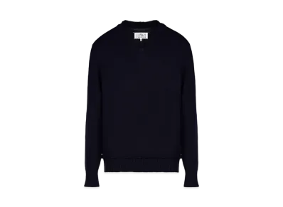 Maison Margiela Men's Elbow Patch Sweater "Navy"