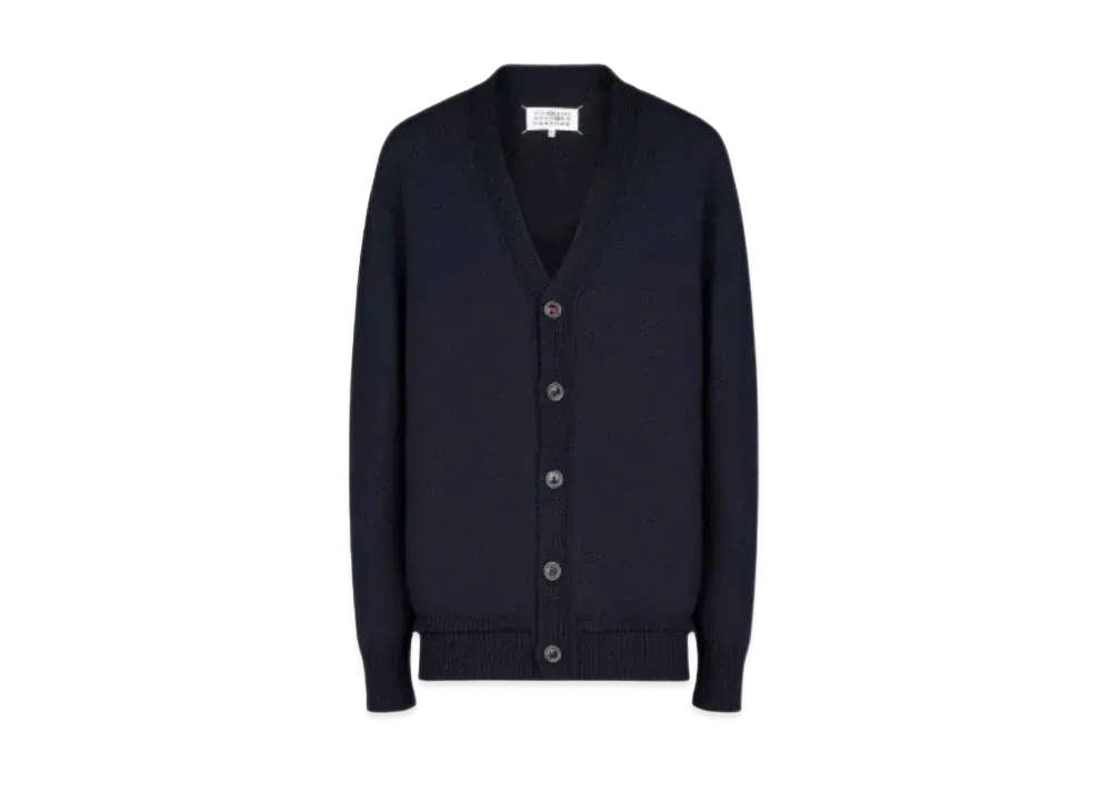 Maison Margiela Elbow Patch Cardigan "Navy"
