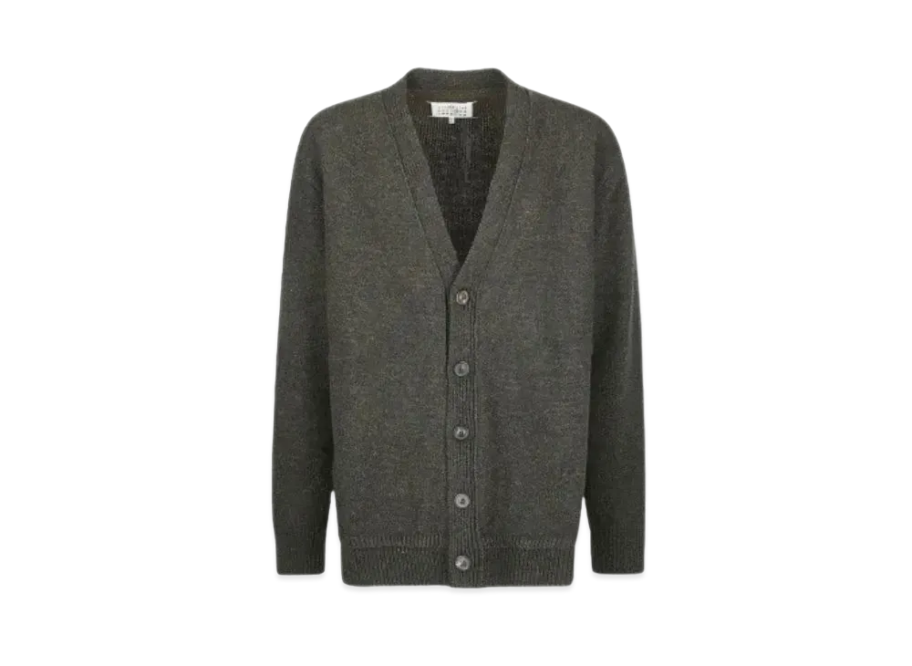 Maison Margiela Elbow Patch Cardigan "Dark Green"