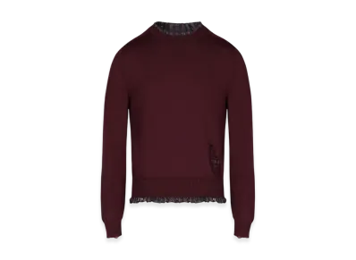 Maison Margiela Distressed Sweater "Bordeaux"
