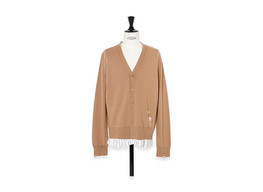 Maison Margiela Lining Layered Cardigan "Beige"