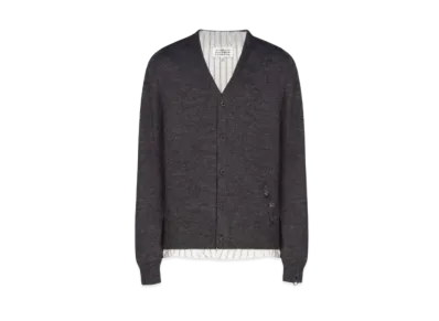 Maison Margiela Distressed Cardigan "Dark Gray"
