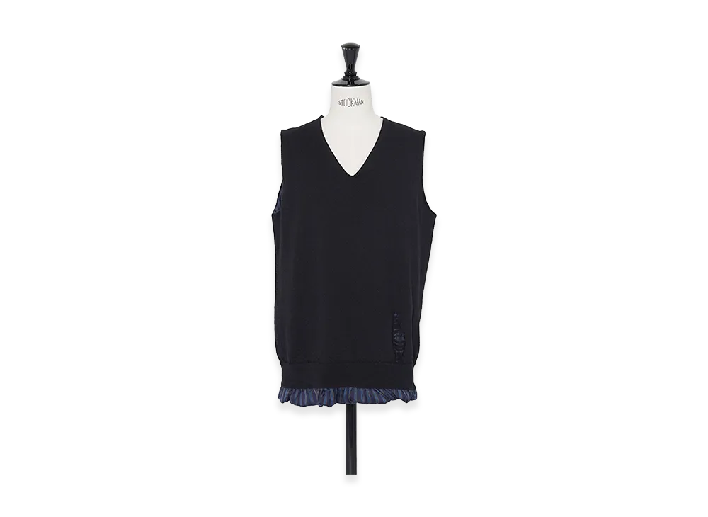 Maison Margiela Lining Layered Knit Vest "Black"