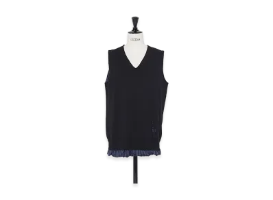 Maison Margiela Lining Layered Knit Vest "Black"
