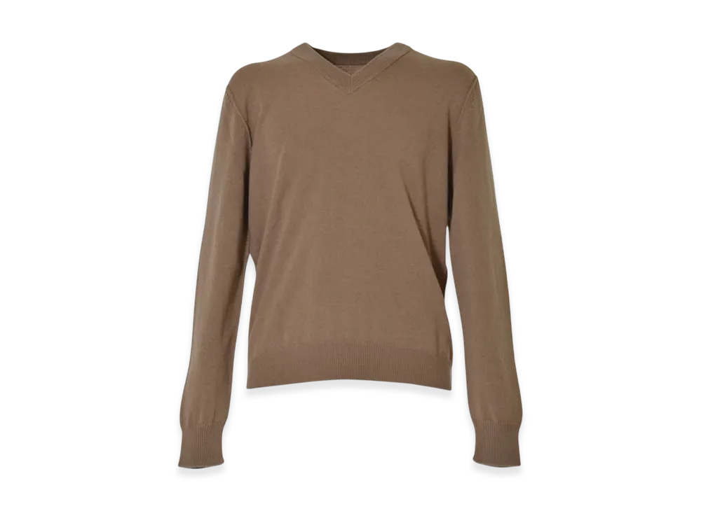 Maison Margiela V-Neck Cashmere Sweater "Camel"