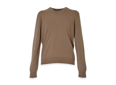 Maison Margiela V-Neck Cashmere Sweater "Camel"