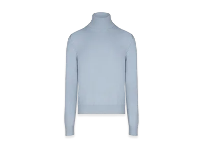 Maison Margiela High-Neck Cashmere Sweater "Pale Blue"