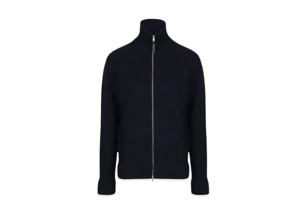 Maison Margiela Knit Zip-Up Cardigan "Black"