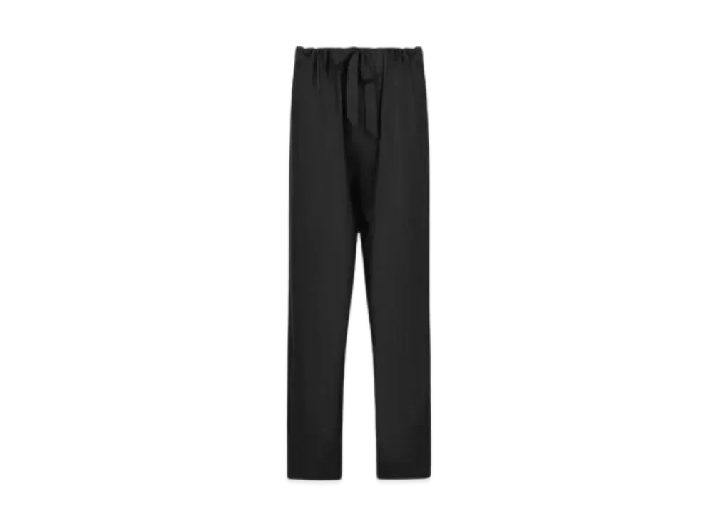 Maison Margiela Silk Poplin Trousers "Black"