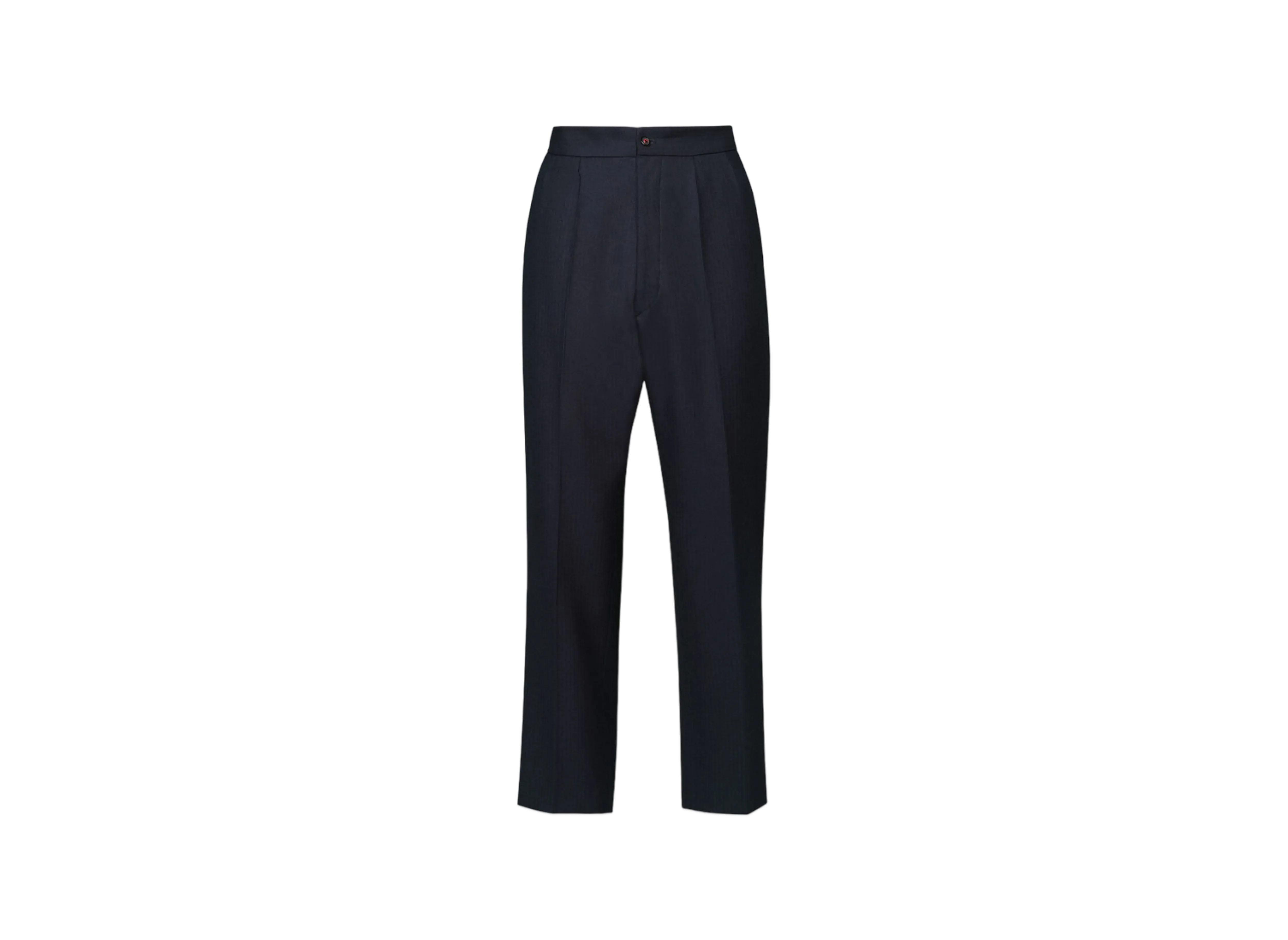 Maison Margiela Men's Wool Herringbone Trousers
 "Navy"
