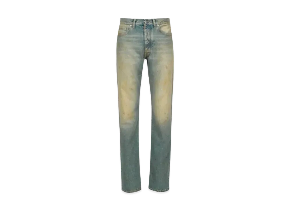 Maison Margiela Dirty Wash Jeans "Light Indigo/Beige"
