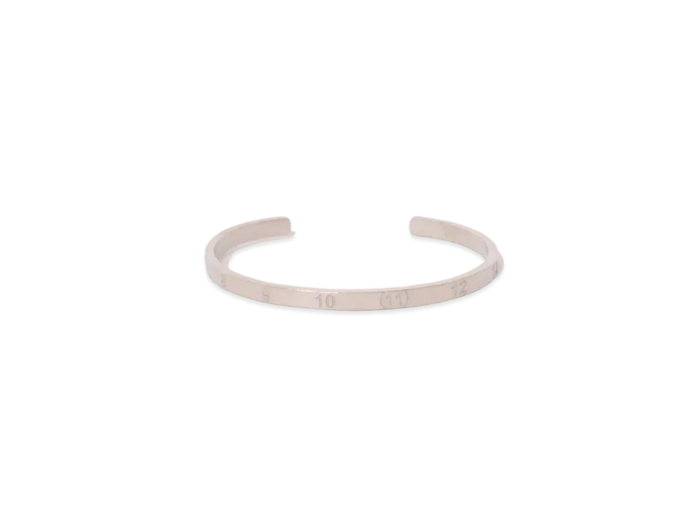 Maison Margiela Numerical Slim Cuff Bracelet "Silver"
