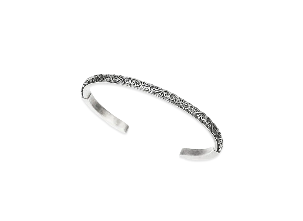 Maison Margiela Engraved Cuff Bracelet "Silver"