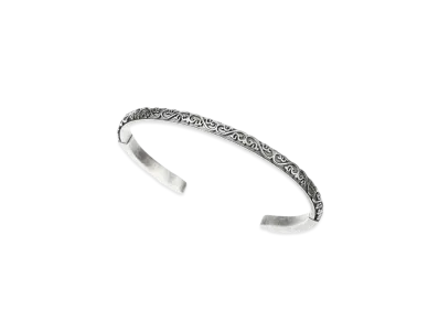 Maison Margiela Engraved Cuff Bracelet "Silver"